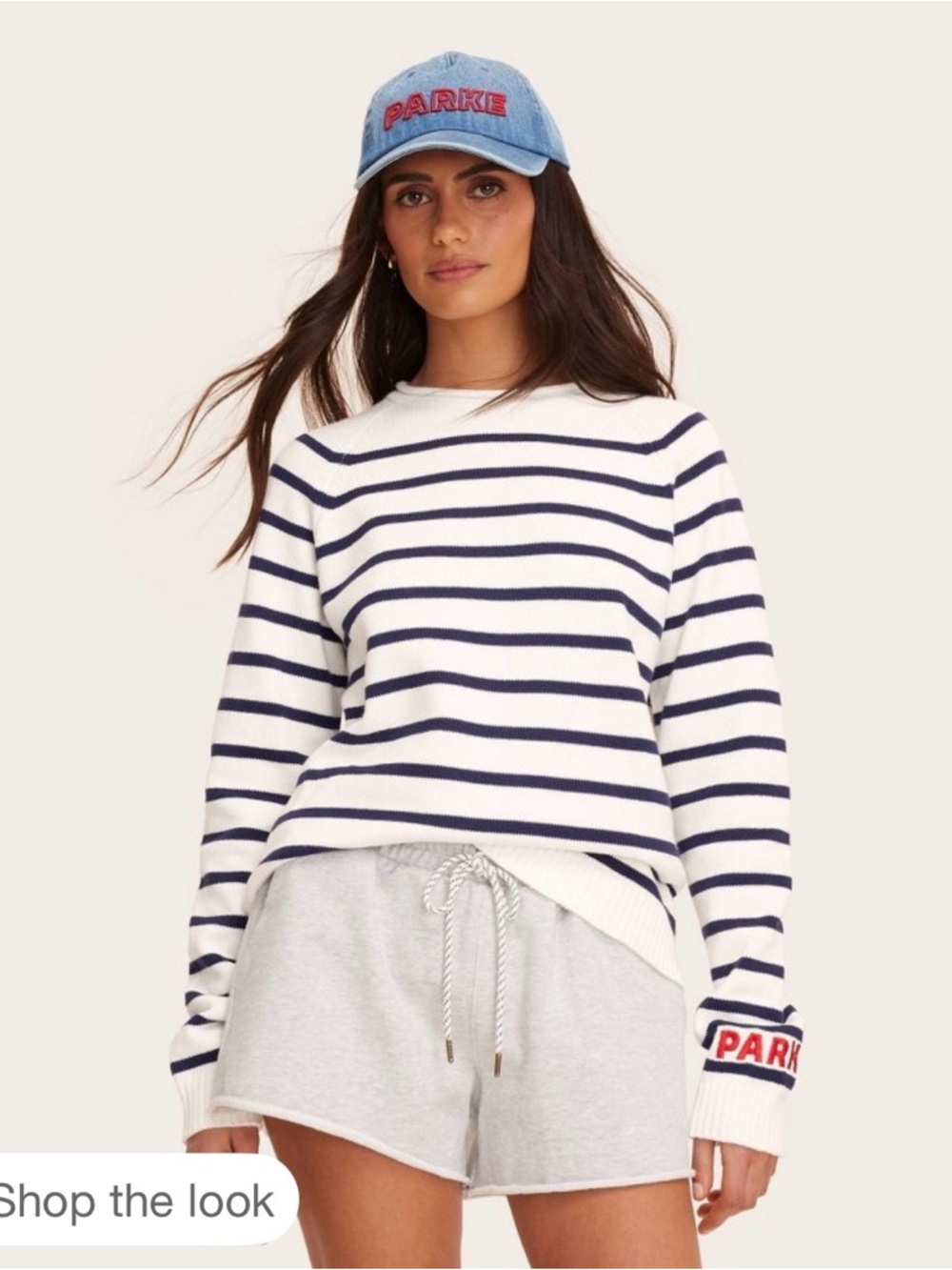 Parke x Target Rollneck Striped Pullover Sweater - M - Navy Blue Stripes